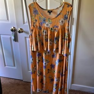 A.N.A sleeveless sundress with ruffles Size Xl NWOT